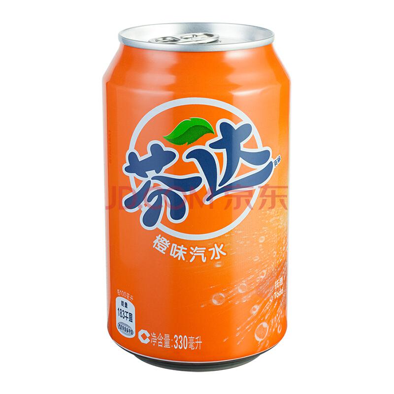 芬达 Fanta 橙味 橙汁 汽水饮料 碳酸饮料 330ml*24罐整箱装 年货36.9元