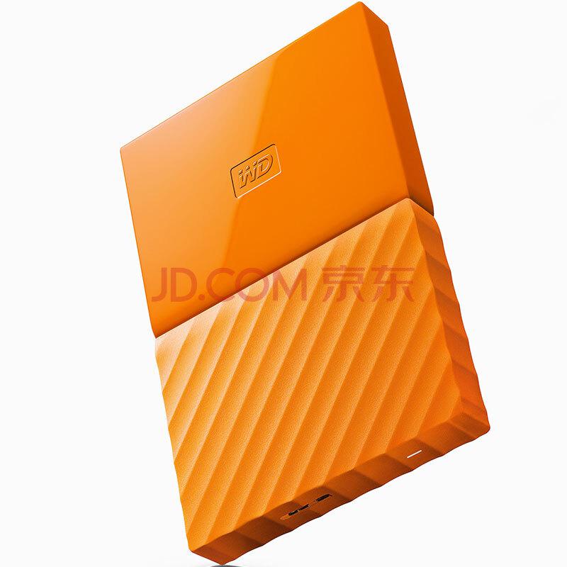 西部数据（WD）New My Passport 2TB 2.5英寸 活力橙 移动硬盘 WDBYFT0020BOR-CESN