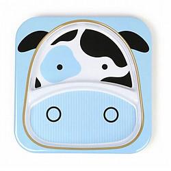 skiphop 餐具 Skip Hop 婴儿宝宝动物餐盘 牛图案