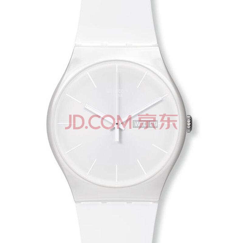 斯沃琪(Swatch)手表炫彩原创系列石英中性表净白无邪SUOW7011085元（合217元/件）