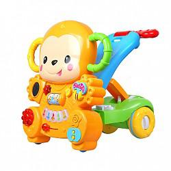 澳贝 （AUBY）小猴学步车 三档学步高度可调速趣味游戏 463829DS