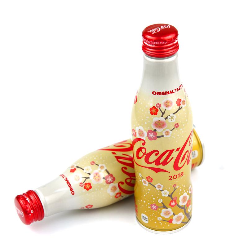 COCACOLA 新年梅花收藏铝瓶樱花可乐250ml