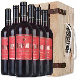 西班牙原瓶进口 贝尼维拉（Benevolo）红葡萄酒 精品木箱整箱装 750ml*6