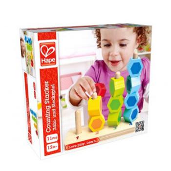 Hape 数字堆堆乐儿童木制益智玩具