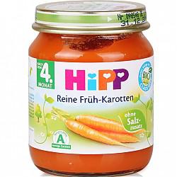 喜宝HiPP 有机胡萝卜泥 4个月以上宝宝 125g 德国进口 *10件