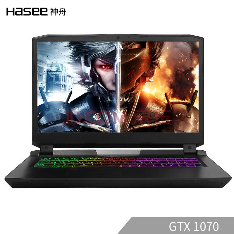 神舟（HASEE）战神GX8-CP5S1 17.3英寸游戏笔记本电脑（I5-8400 8G 1T+128G SSD GTX1070 8G）