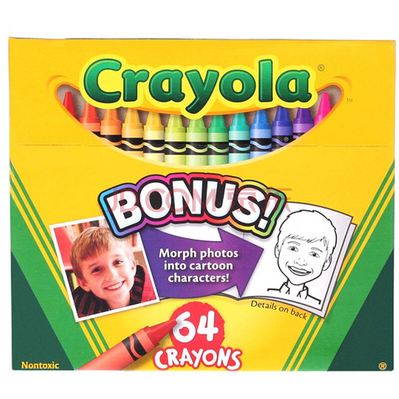 PLUS：【京东超市】绘儿乐 Crayola DIY儿童文具 绘画工具 64色彩色蜡笔 52-0064 *4件