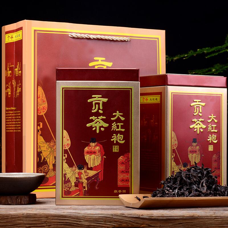 大红袍茶叶 新茶武夷山岩茶水仙礼盒装乌龙茶茶叶500克