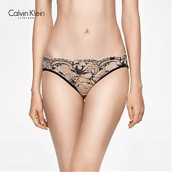Calvin Klein Underwear/CK 16秋冬新款 女士内裤QF1622AD NU5-肤色黑印花 M
