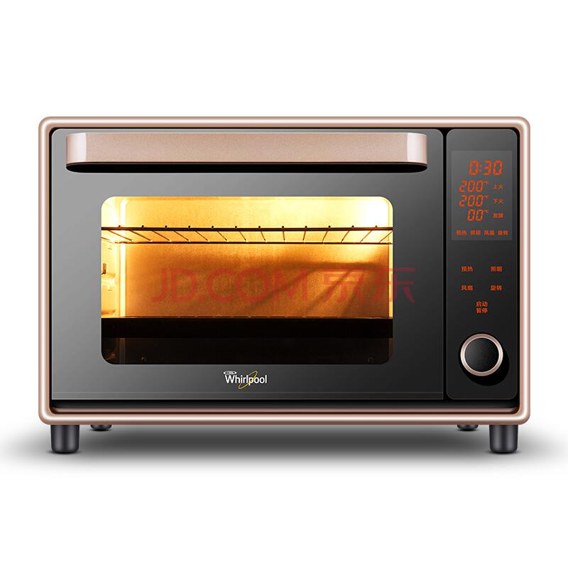 惠而浦（Whirlpool）电烤箱WTO-CP381G家用烘焙多功能全自动38L899元