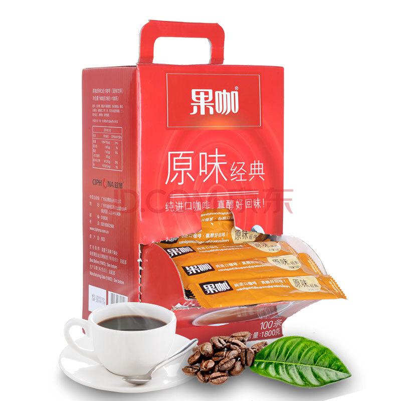 【京东超市】泰国进口 果咖（FRUTTEE）经典原味三合一速溶咖啡 1800克（18g*100条）