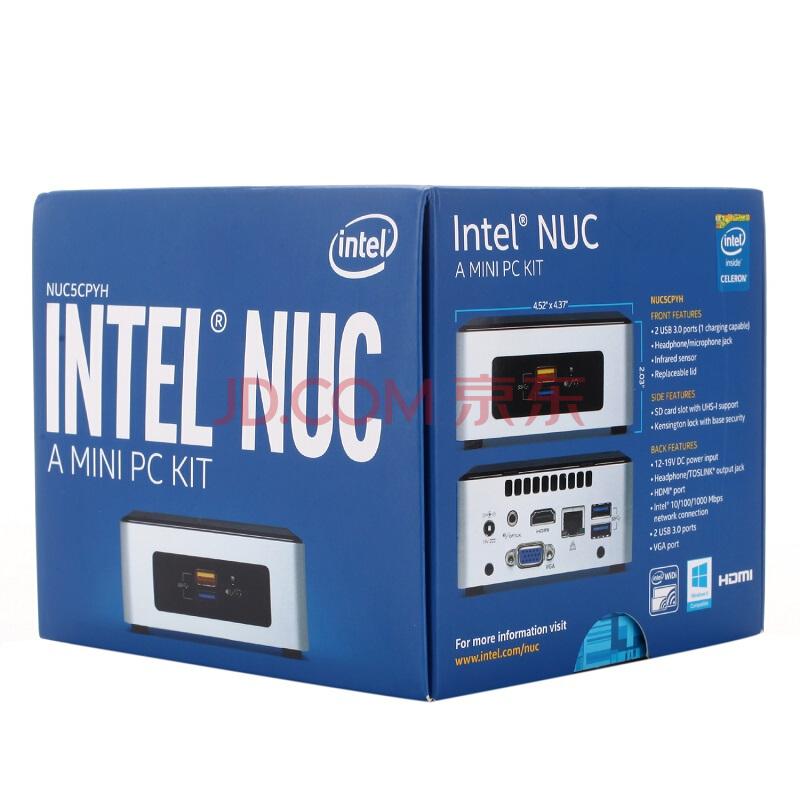 英特尔（Intel）NUC迷你电脑主机 内置赛扬N3050处理器 支持win7及win10操作系统（NUC5CPYH）949元