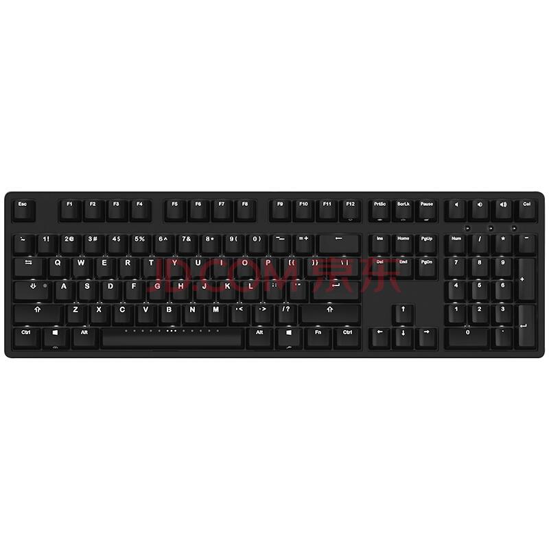 0点开售：iKBC f-108 时光机 背光 樱桃轴机械键盘 108键原厂Cherry轴 黑色 红轴