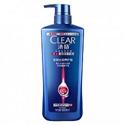 清扬(CLEAR)洗发水 男士去屑洗发露多效水润养护型500ml33.9元