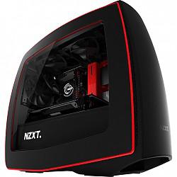 恩杰（NZXT）MANTA黑红色MINI-ITX机箱(曲面钢化/支持280水冷及长显卡/侧透）499元