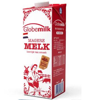 荷兰进口 荷高脱脂纯牛奶1L