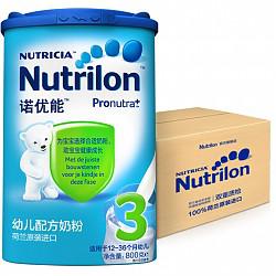 限PLUS会员：Nutrilon 诺优能 幼儿配方奶粉3段 800g*6罐