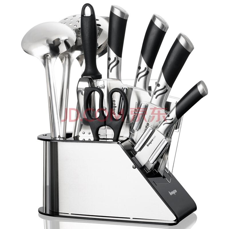 拜格BAYCO 刀具套装不锈钢刀具11件套刀铲组合厨房菜刀工具套刀BD2211 *2件268元（合134元/件）