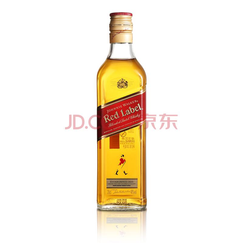 Johnnie Walker 尊尼获加 红牌  调配型苏格兰威士忌 200ml*3瓶