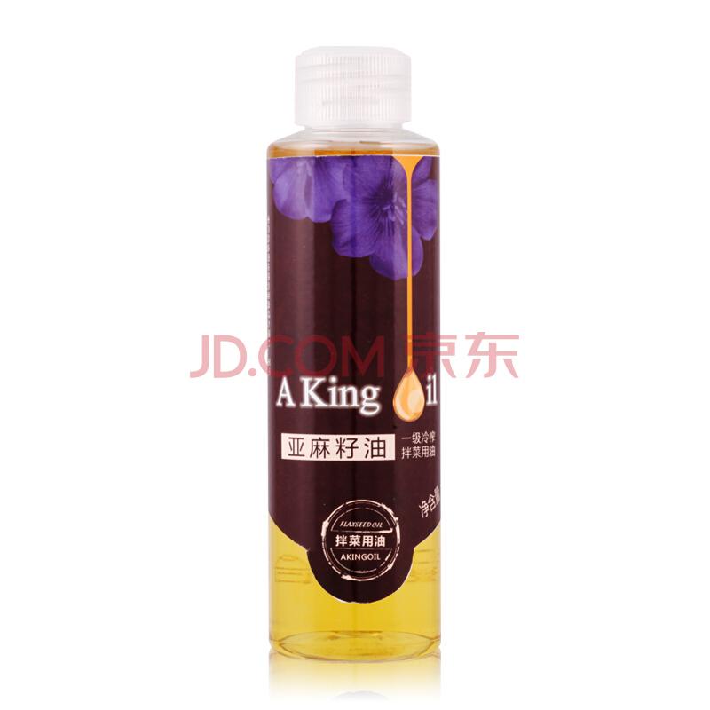 A King Oil 亚麻籽油 拌菜用油 120ml 食用油 *2件19.9元（合9.95元/件）