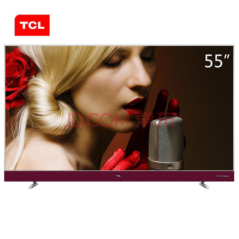 TCL55A950U55英寸32核人工智能纤薄金属机身HDR4K电视机（银色）3788元