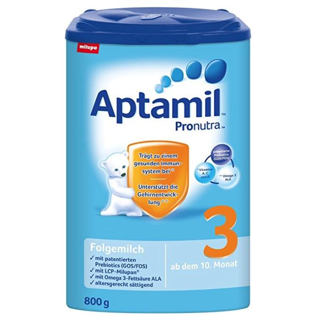 Aptamil 爱他美 Pronutra 亲源配方 婴儿奶粉 3段 适合10个月以上婴儿 800g*4罐