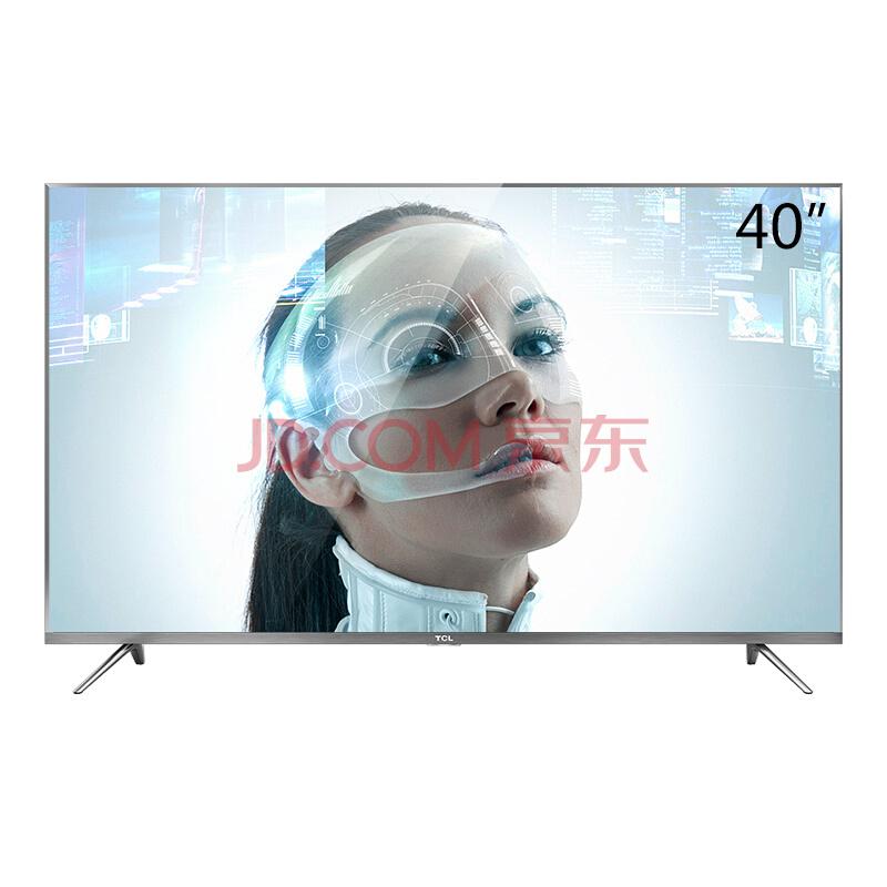 TCL 40A730U 40英寸30核人工智能纤薄金属机身HDR 4K液晶电视机（锖色）