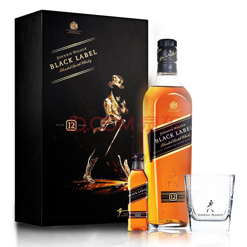 Johnnie Walker尊尼获加 黑方12年调配型苏格兰威士忌礼盒