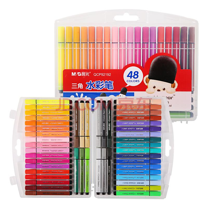 晨光（M&G）QCP92192 泰迪三角可洗水彩笔绘画笔48色/盒19.9元