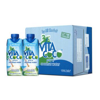 10点：Vita Coco唯他可可 天然椰子水饮料330ml*12瓶