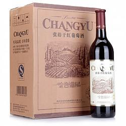 张裕（CHANGYU）红酒 金色葡园干红葡萄酒-优选级 750ml*6瓶168元