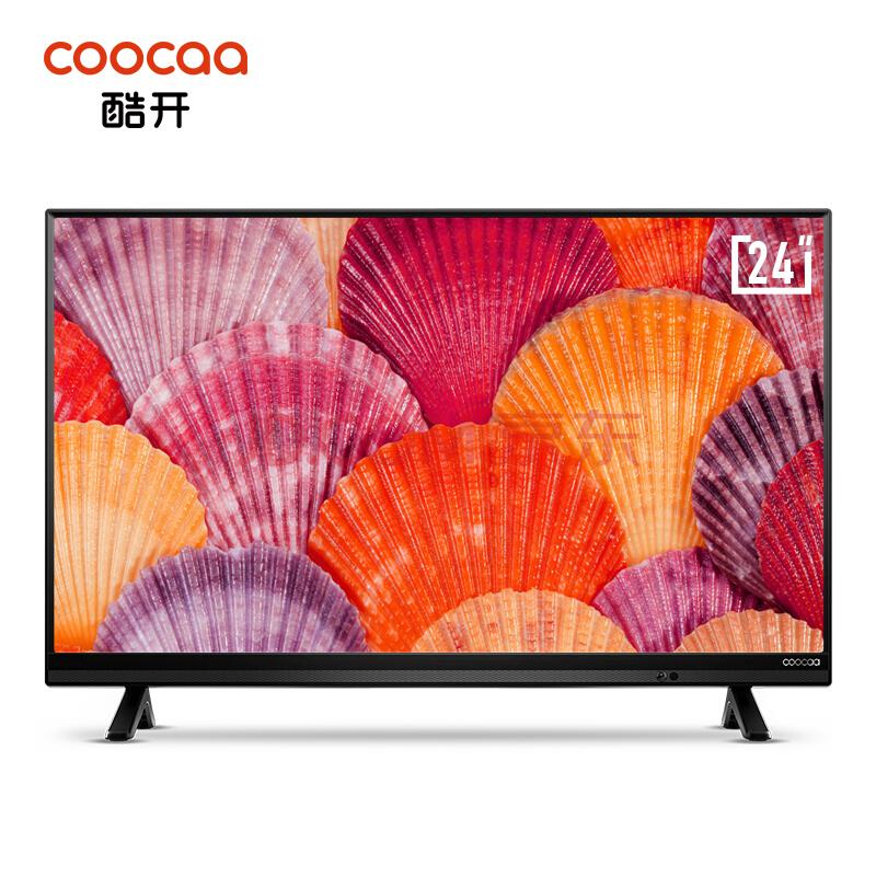 酷开(coocaa)K2424英寸高清智能WiFi电视机卧室精选丰富影视酷开系统创维出品（黑色）777元