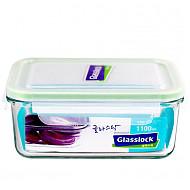 Glasslock韩国进口钢化玻璃保鲜盒耐热微波炉饭盒 MCRB110/1100ml *4件100元（合25元/件）