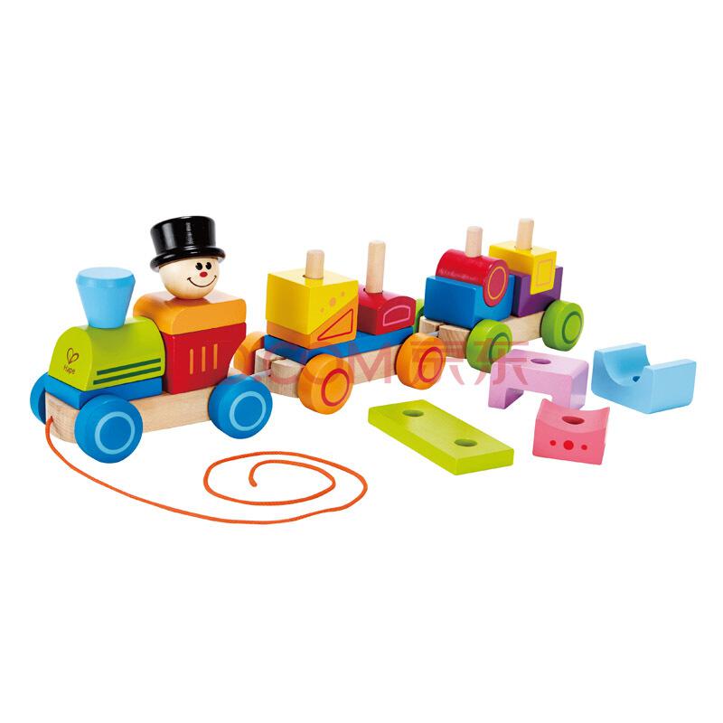 Hape 积木玩具 几何积木小火车 E803778元