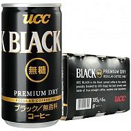 日本进口 悠诗诗UCC 无糖黑咖啡 185g * 6罐装目前报价36.9元，可参加三件七折活动，每个才26元不到