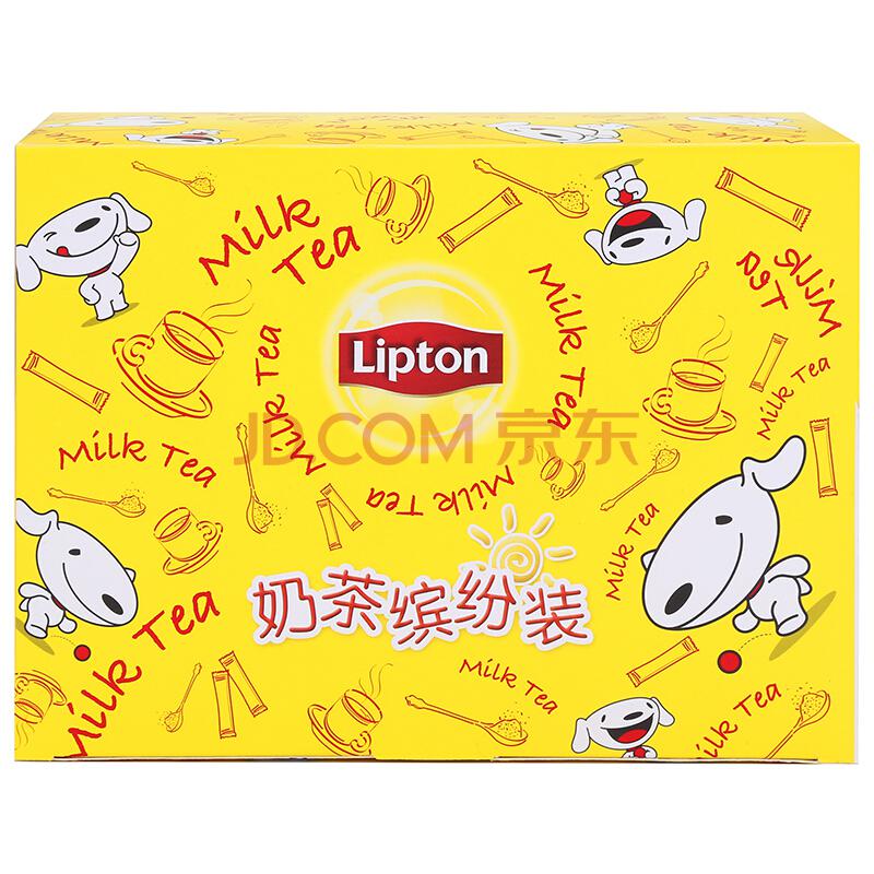 立顿 Lipton 奶茶 奶茶缤纷装年货礼盒2018狗年京东纪念版 4种口味40包730g *2件99.04元（合49.52元/件）