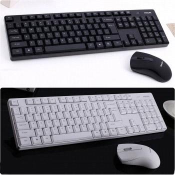 飞利浦 无线键盘+鼠标套装（黑白2色）