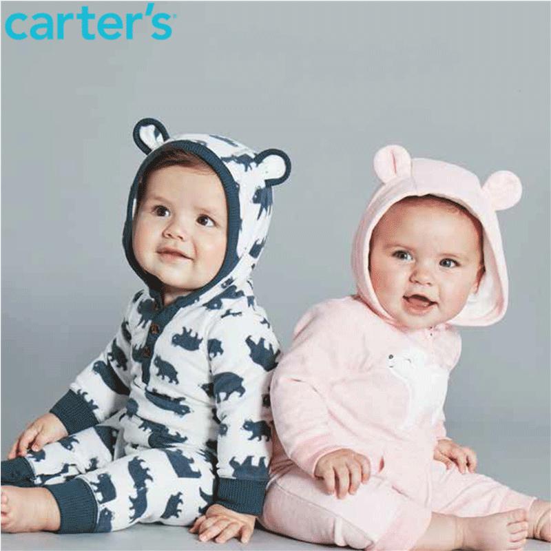 Carter's 118H673Q 小熊耳朵连帽连体衣