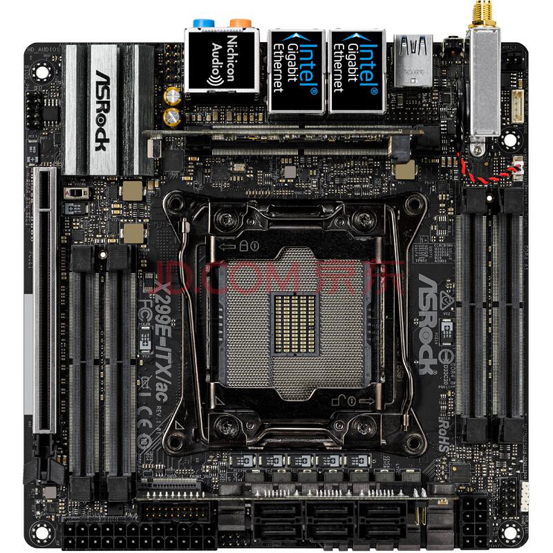 ASRock 华擎 X299E-ITX/ac 主板（ Intel X299/LGA 2066）3249元