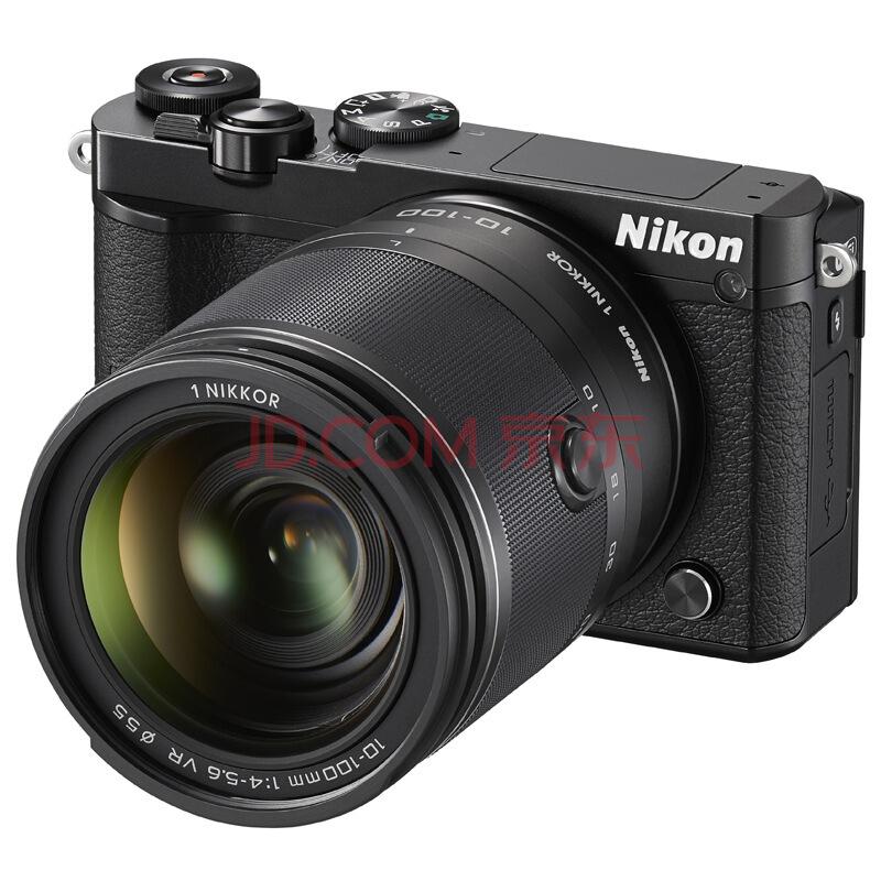 尼康（Nikon）J5微单相机尼克尔VR防抖10-100mmf/4-5.6可换镜数码套机黑色（2080万有效像素可更换镜头4K视频录制可翻折触摸屏）3799元