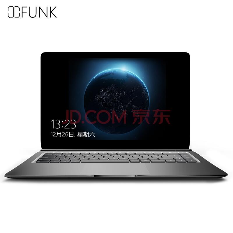 iFunk翼S14英寸全金属轻薄笔记本电脑STD002A(M3-7Y308G128G固态硬盘IPS背光键盘Win10)黑2899