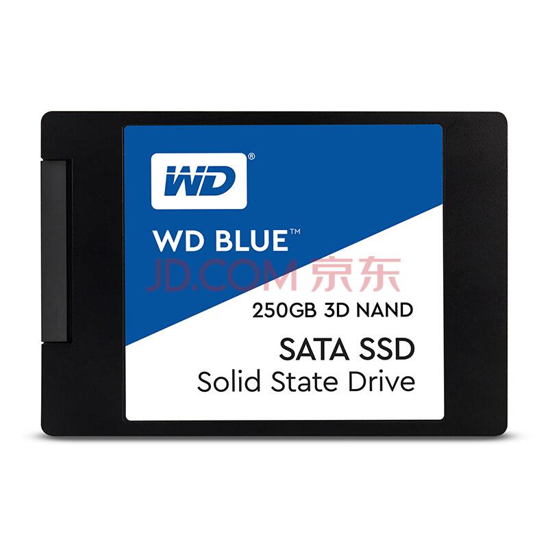 西部数据(WD)Blue系列-3D版250GSSD固态硬盘(WDS250G2B0A)479元