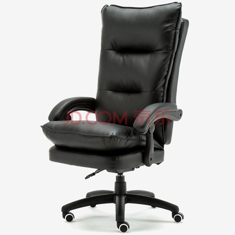 伯力斯 电脑椅 办公椅子家用 双层黑色超舒适可躺椅子MD-003
