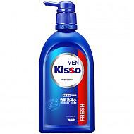 极是（kisso）男士 无硅油 去屑洗发水 控油清爽 400ml *10件99元（合9.9元/件）