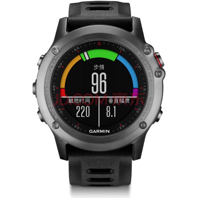 佳明（GARMIN）飞耐时3户外跑步智能手表久坐提醒智能通知手表Fenix3炫酷黑 中文普通版