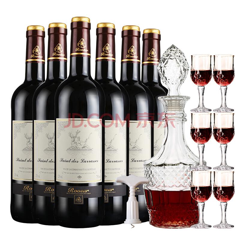 法国原瓶进口红酒整箱罗莎庄园(ROOSAR)罗莎维克多干红葡萄酒六支整箱装750ml*6109元