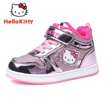 Hello Kitty 凯蒂猫  K642K12A  女童加绒保暖高帮运动鞋  *3件