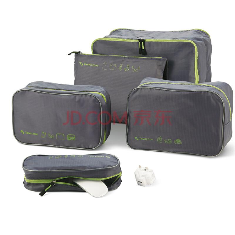 乐扣乐扣（lock&lock）防水收纳箱旅行衣物收纳袋行李箱整理袋五件套绿色LTZ965DG005199.9元（合39.98元/件）