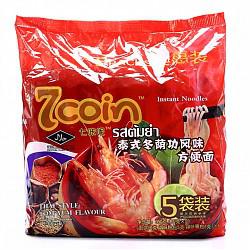 【京东超市】泰国进口 7coin（七咔呢） 方便面 冬荫功口味 70g*5包 五连包*4件