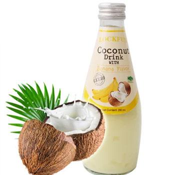乐可芬 蕉味椰子汁饮料(含果粒）290ml